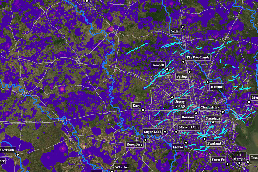 Researchers Find ‘Significant Rates’ of Sinking Ground in Houston Suburbs